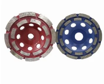 Segmented Double Row Diamond Cup Grinding Wheel