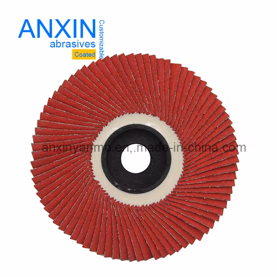 Meule abrasive en céramique à disque à lamelles flexible pour acier inoxydable