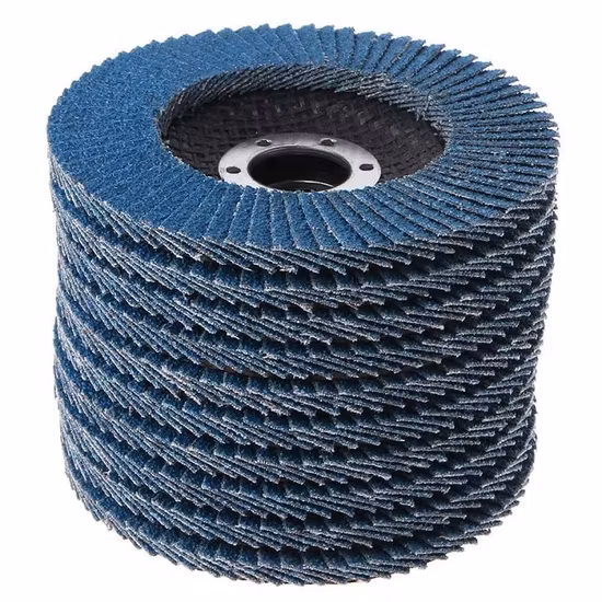 Disque à lamelles abrasif en oxyde d'aluminium de zircone T27 pour acier inoxydable