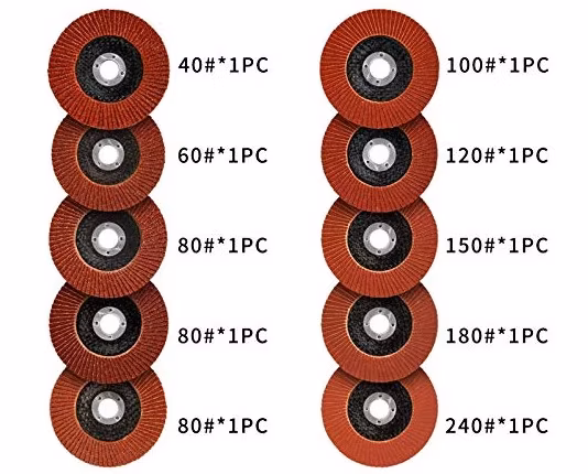 Meulage abrasif de disque d'aileron en métal de polissage d'abrasif d'oxyde d'aluminium supérieur