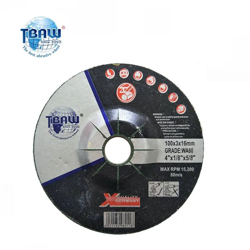 Disque de meulage de polissage abrasif OEM 4 pouces flexible