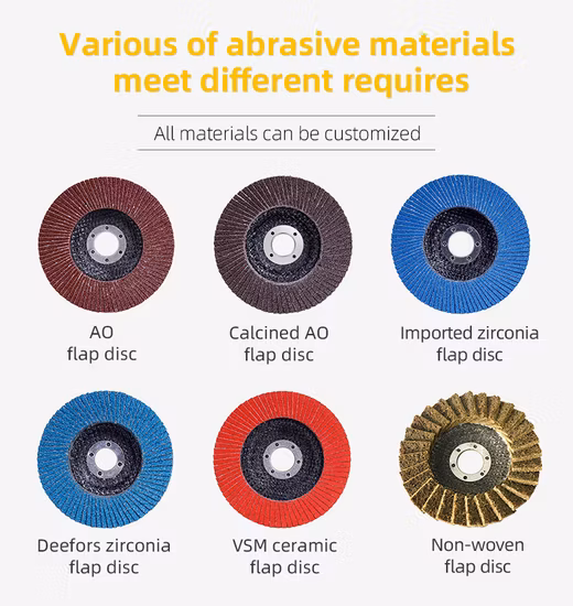 Disque à lamelles en céramique calcinée à l'oxyde d'alumine 115mm 125*22mm avec effet de polissage économique mais parfait pour meuleuse d'angle