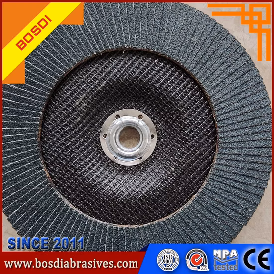 Disque à lamelles avec tissu de sable en céramique Vsm pour acier inoxydable ou autre métal
