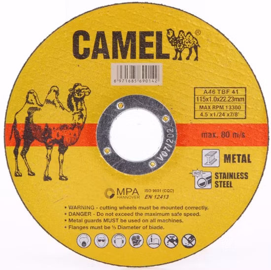 Disque de coupe de 4,5 po pour le métal et l'acier inoxydable